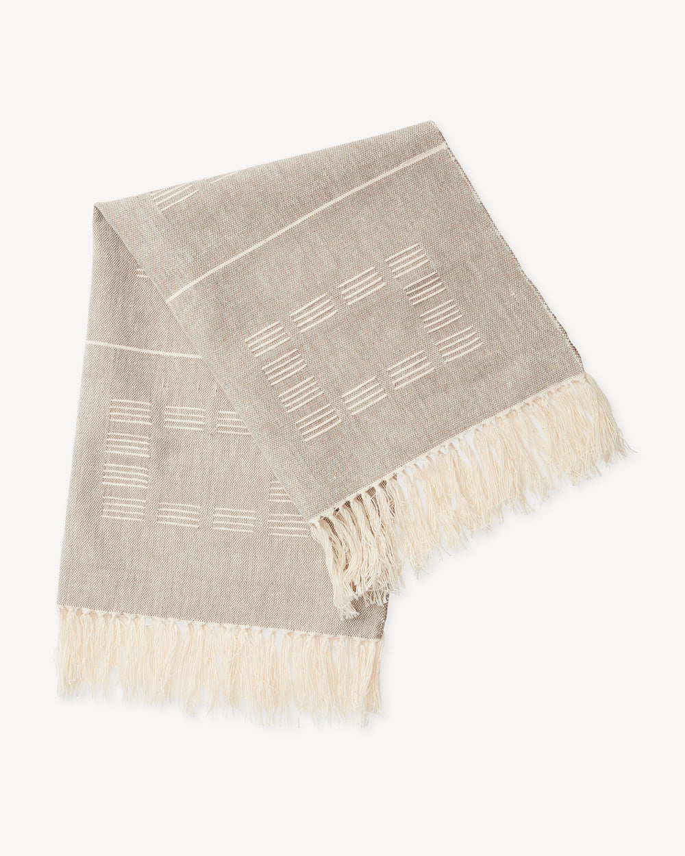 Blocks Towel in Beige