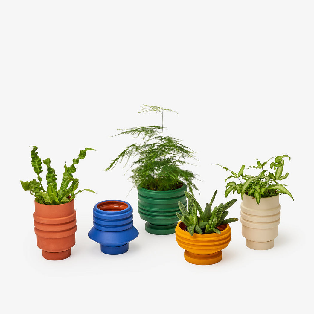 Strata Planter in Cream