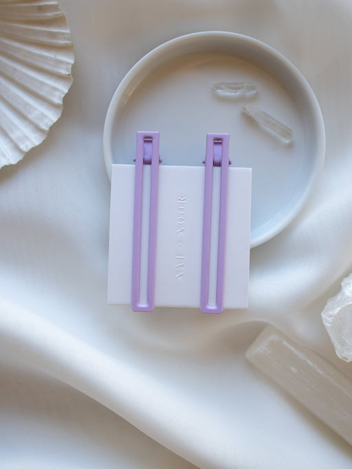 Leia Clips in Lilac
