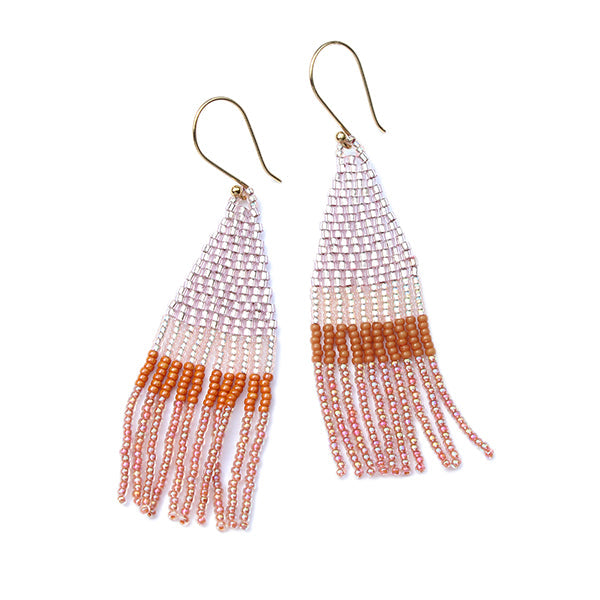 Franjette Earrings in Blush