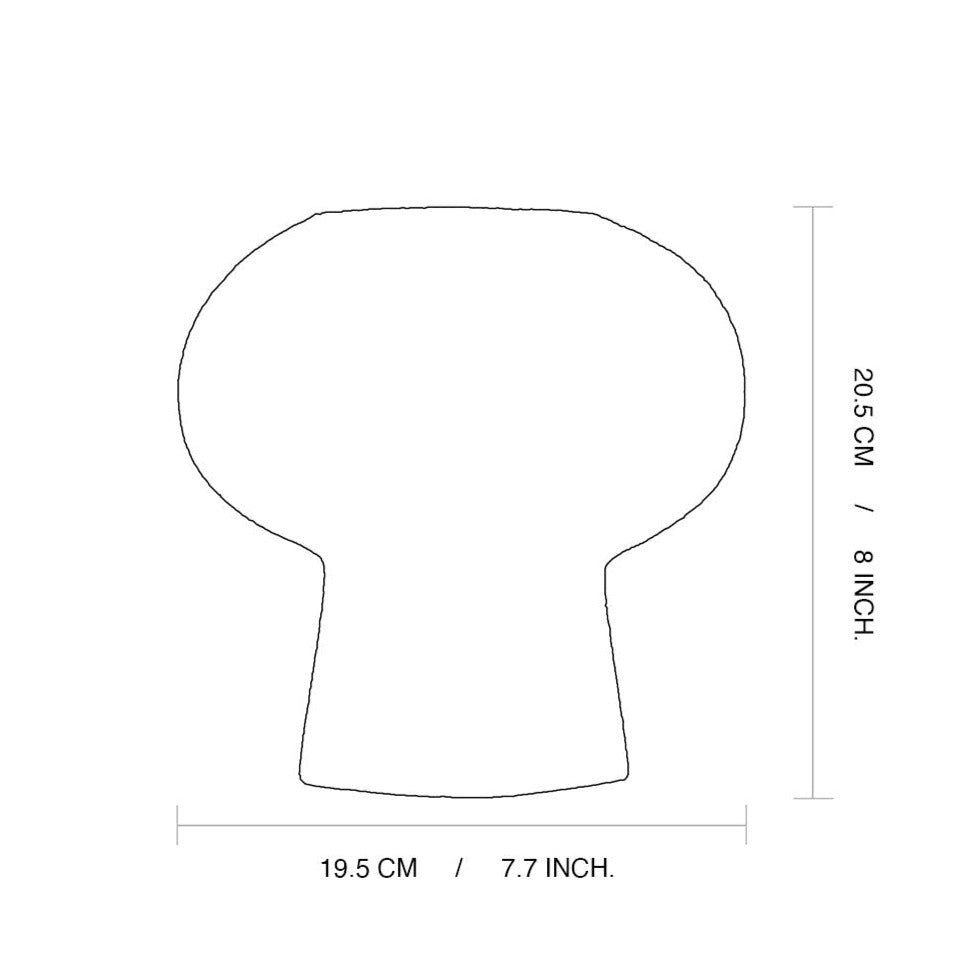Clover Vase in Blanc