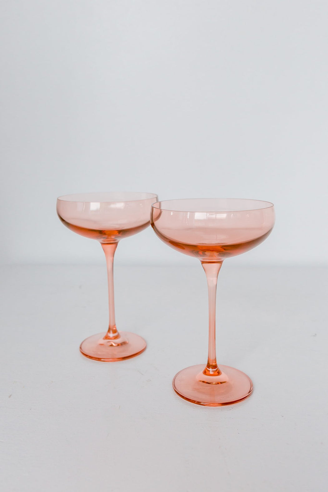 Coupe Glasses in Blush Pink