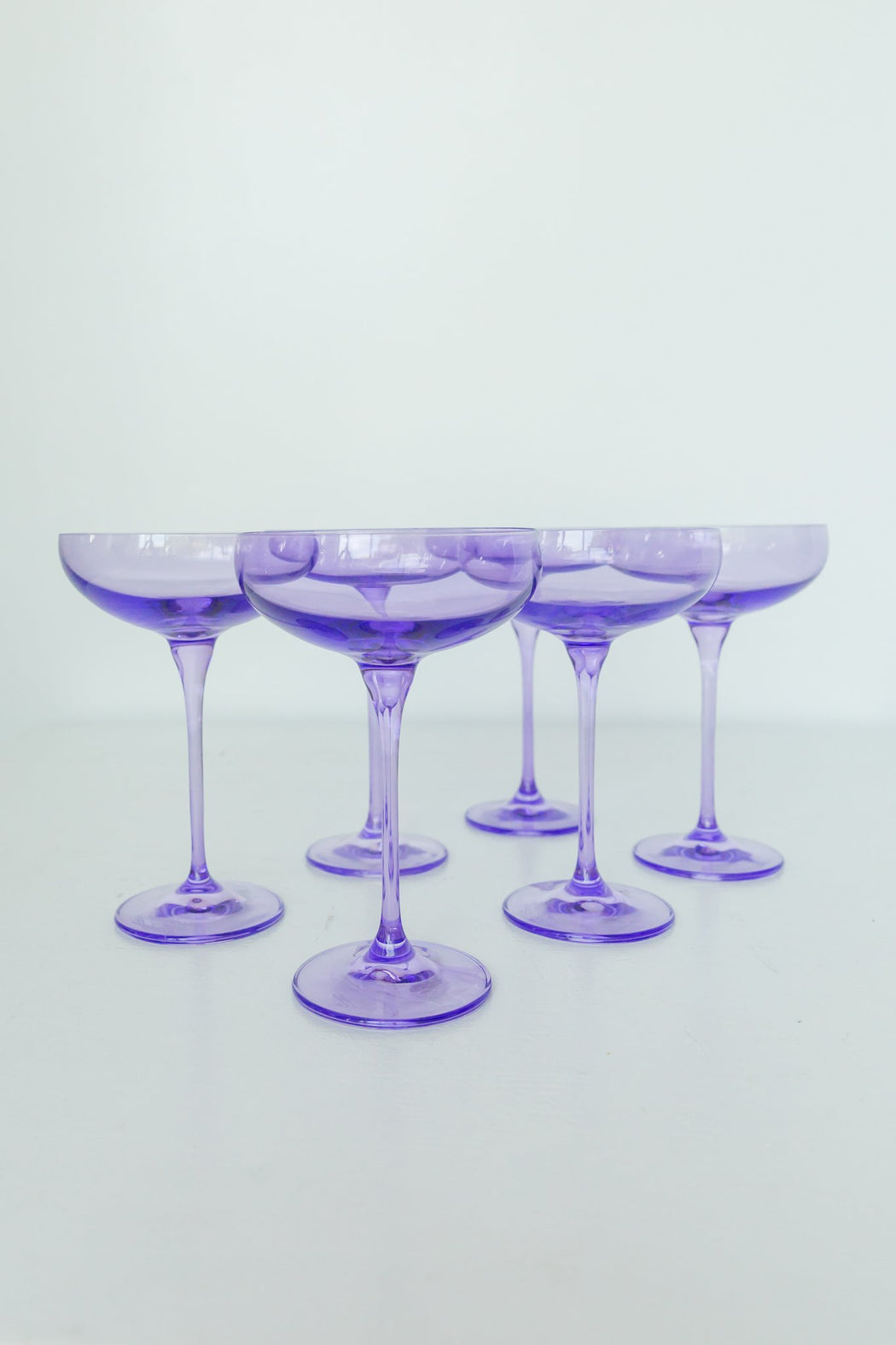 Coupe Glasses in Lavender