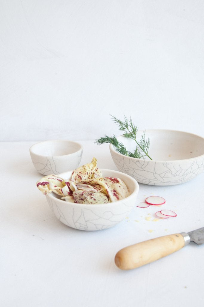 Sauce Bowl in Crackle