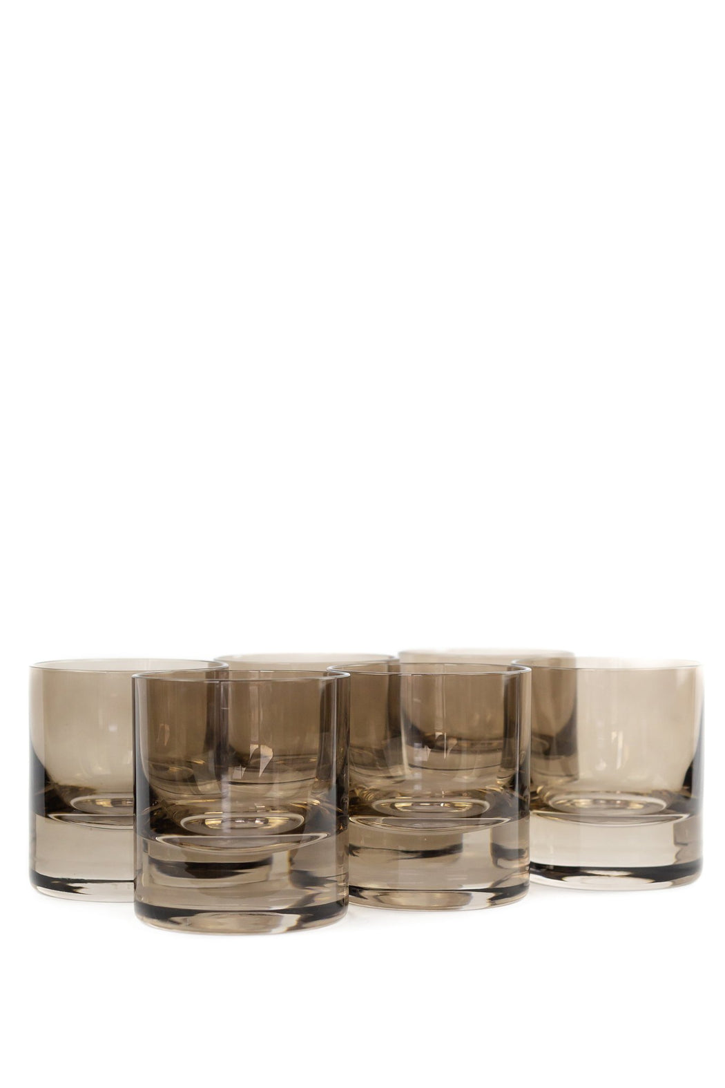 Rocks Glasses in Grey Smoke