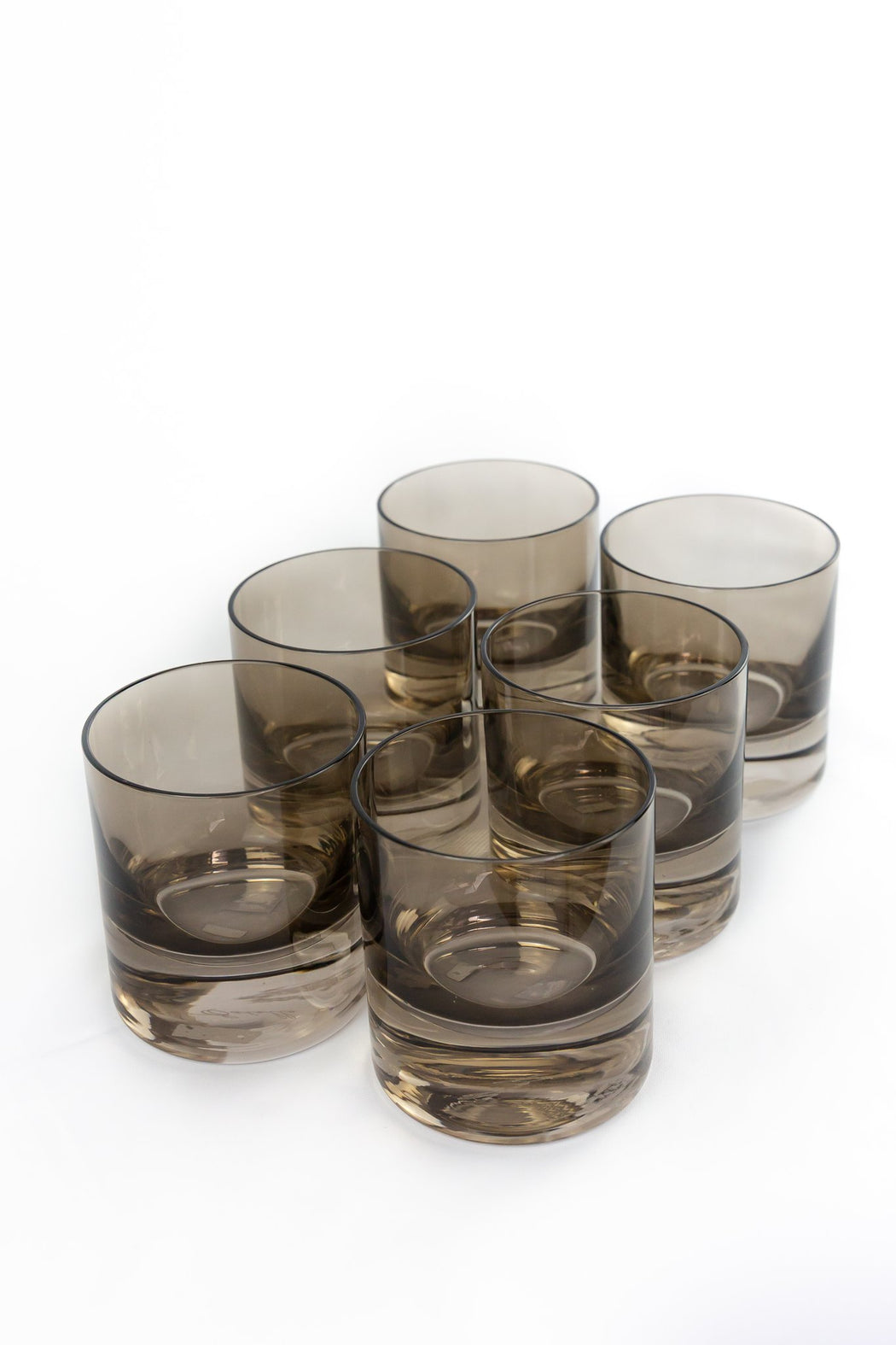 Rocks Glasses in Grey Smoke