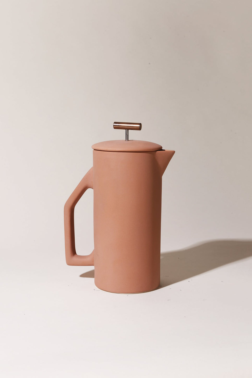 Ceramic French Press in Sand