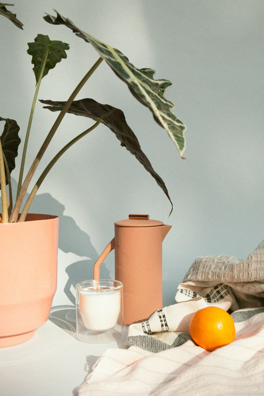 Ceramic French Press in Sand