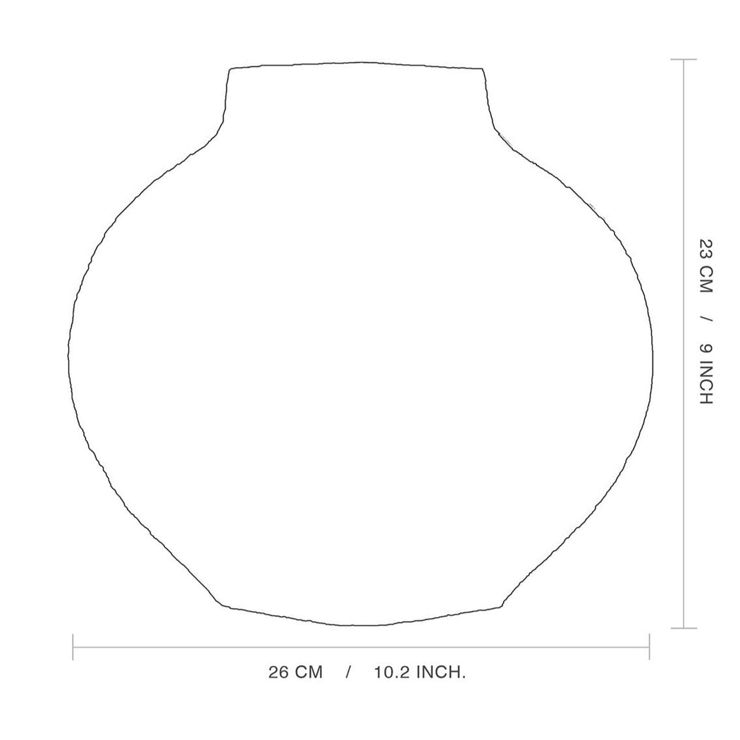 Lune Vase "Black Circles N°1"