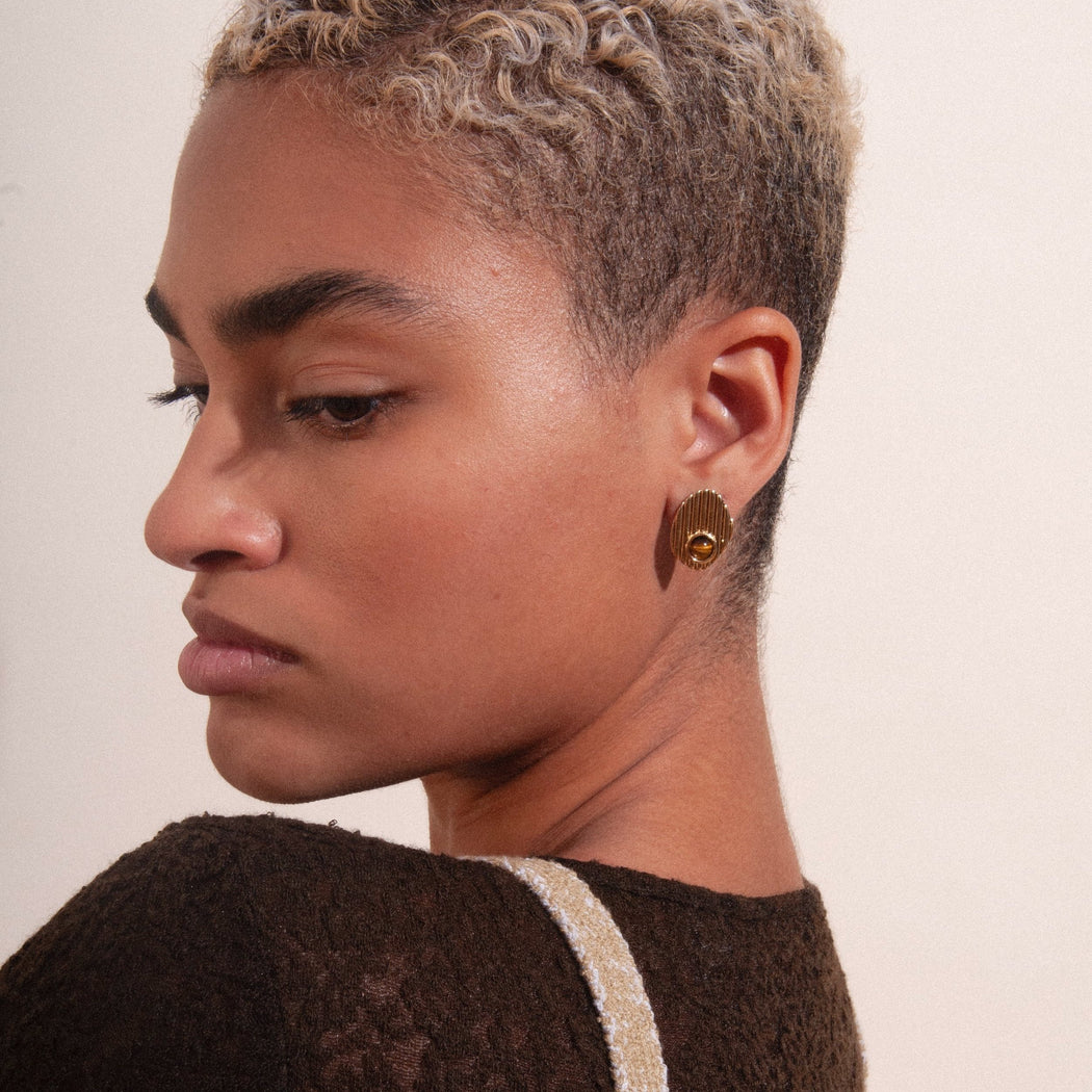 Rio Earrings in Tiger's Eye