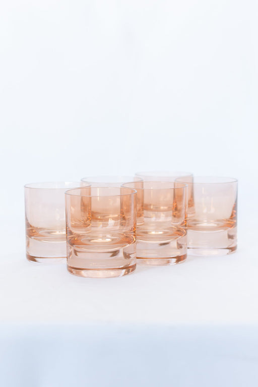 Rocks Glasses in Blush Pink