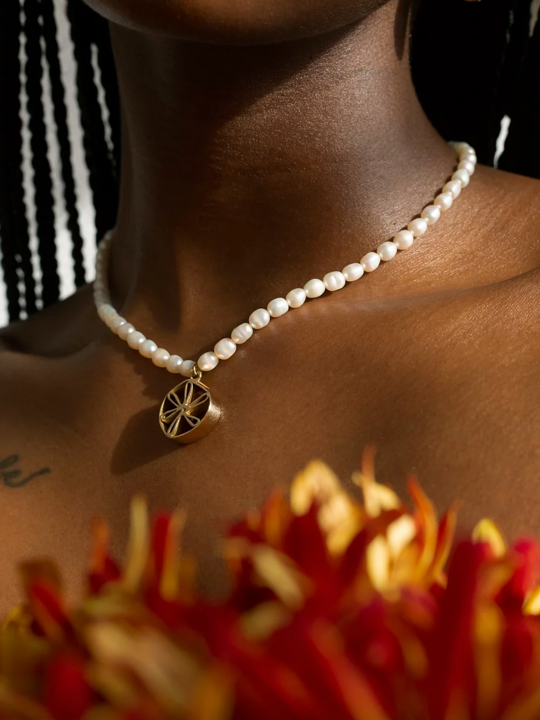 Pearl Citrus Choker