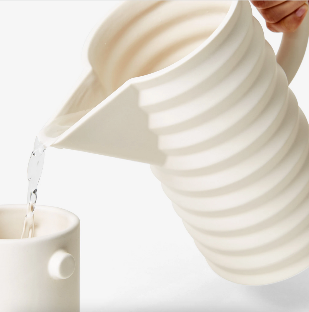 Pleated Pitcher