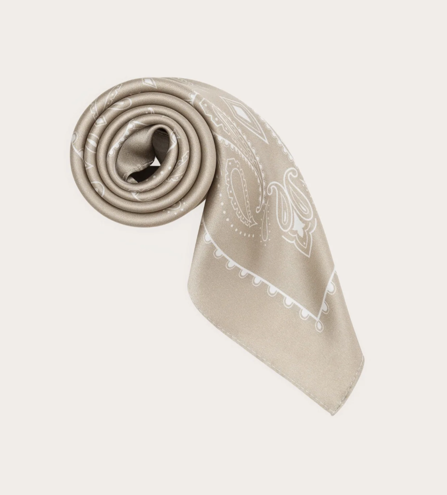 The Western Silk Bandana in Dust