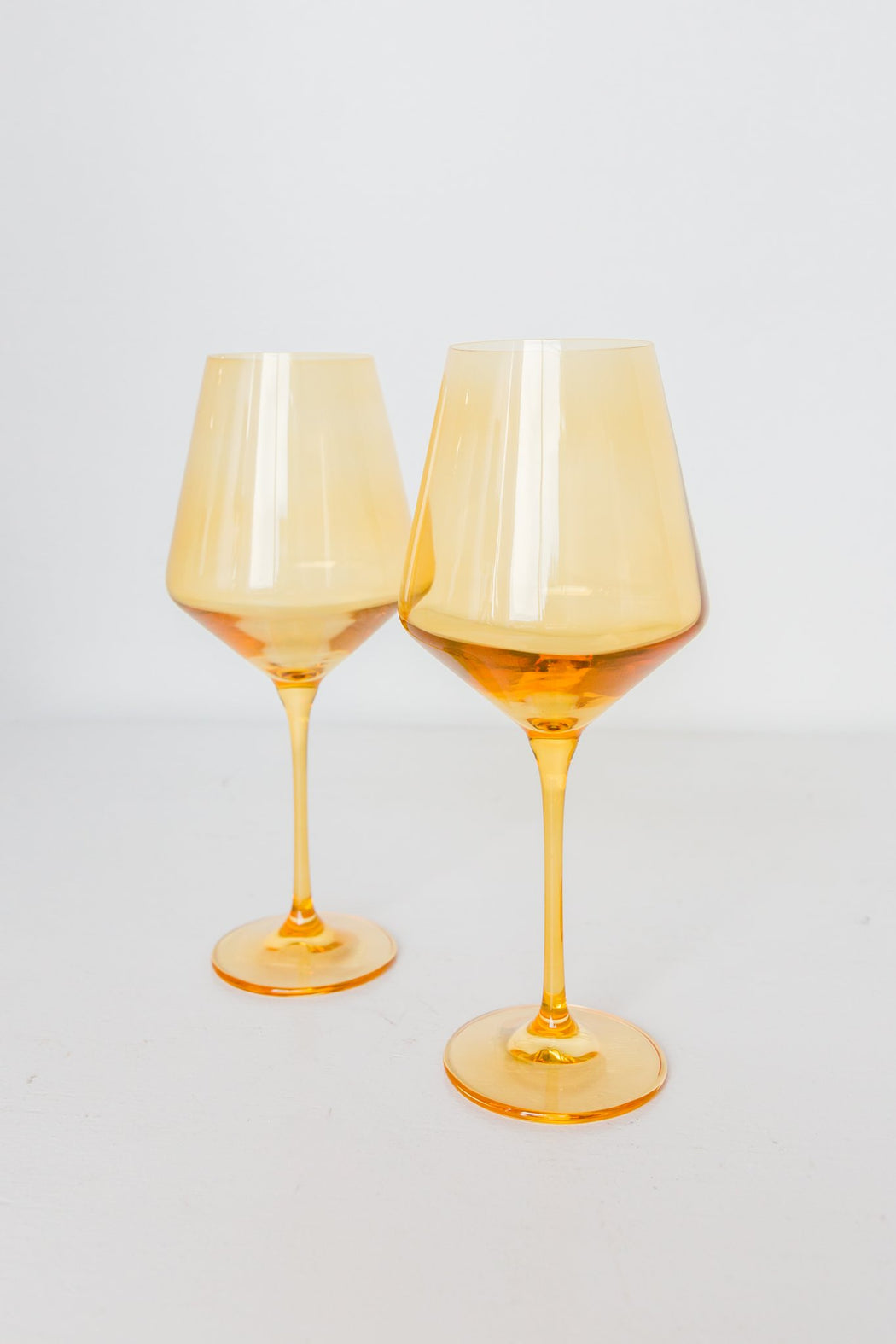 Wine Glasses in Yellow
