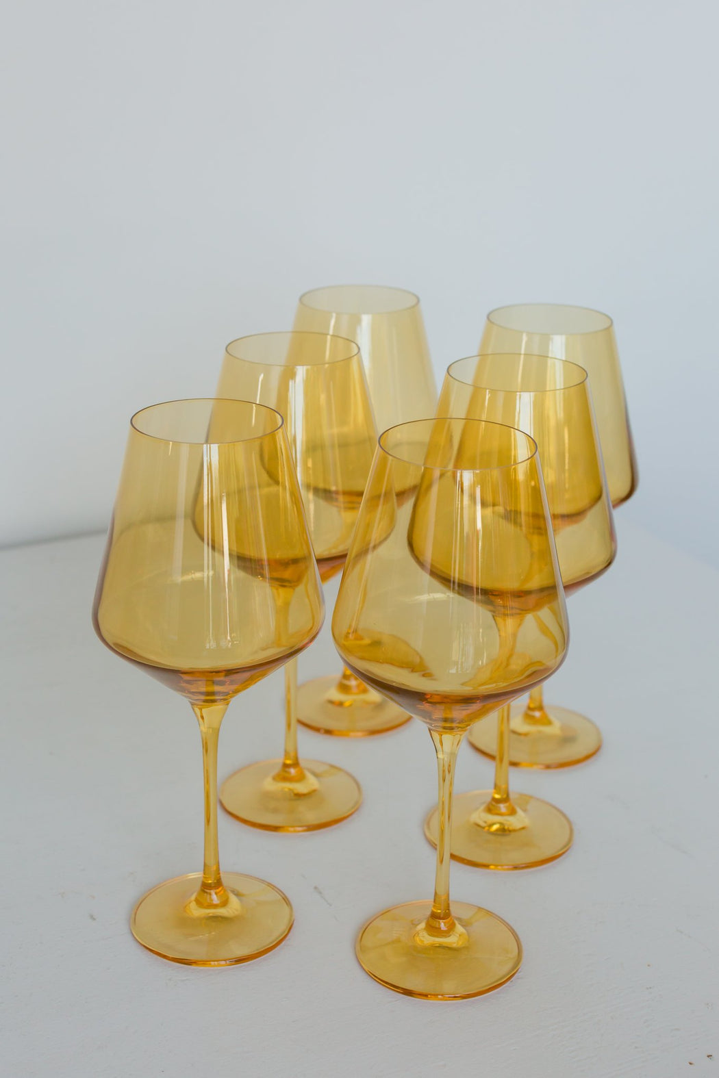 Wine Glasses in Yellow