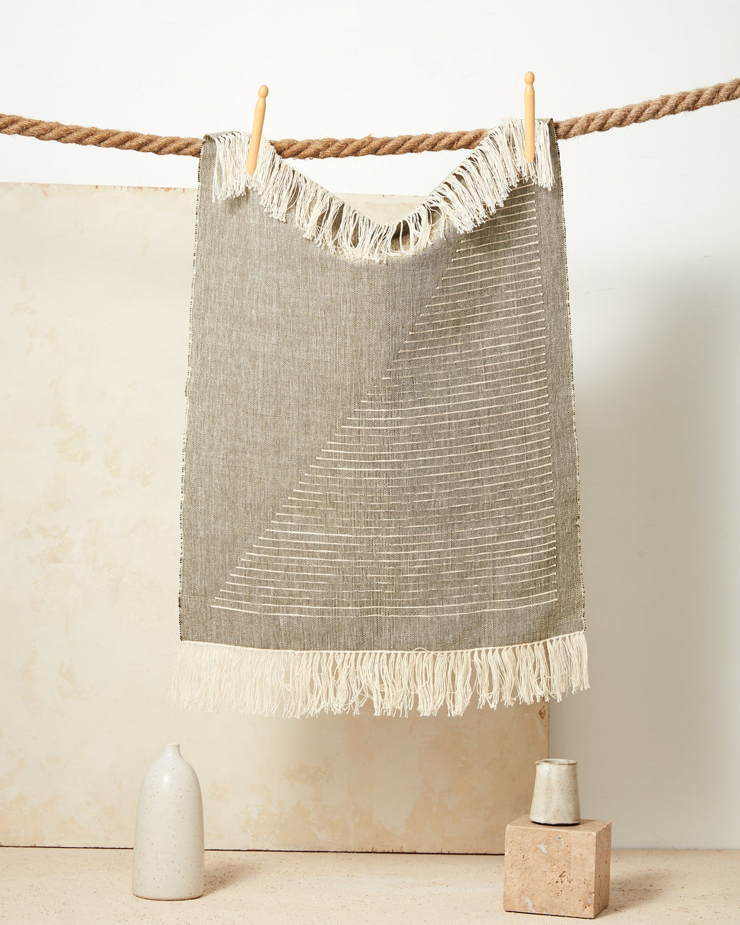 Triangle Towel in Moss