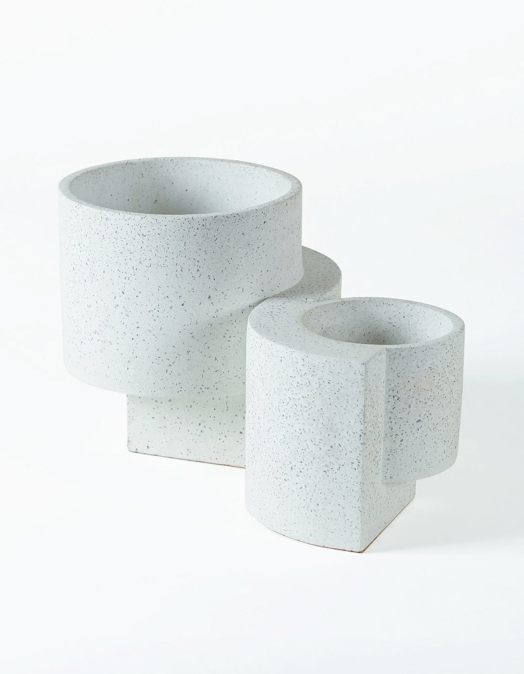 Small Platform Planter in White