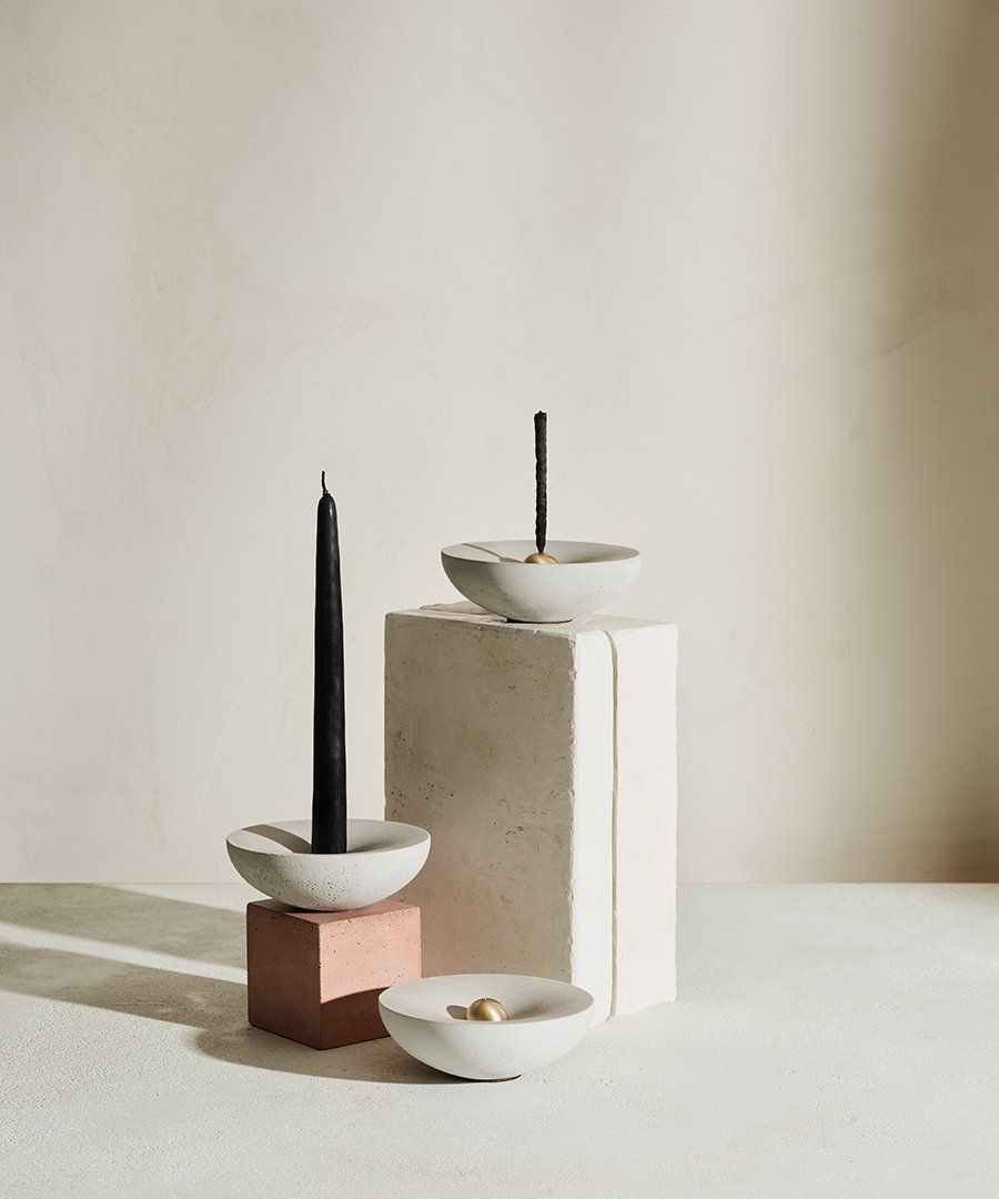 Vorta Candlestick + Incense Holder