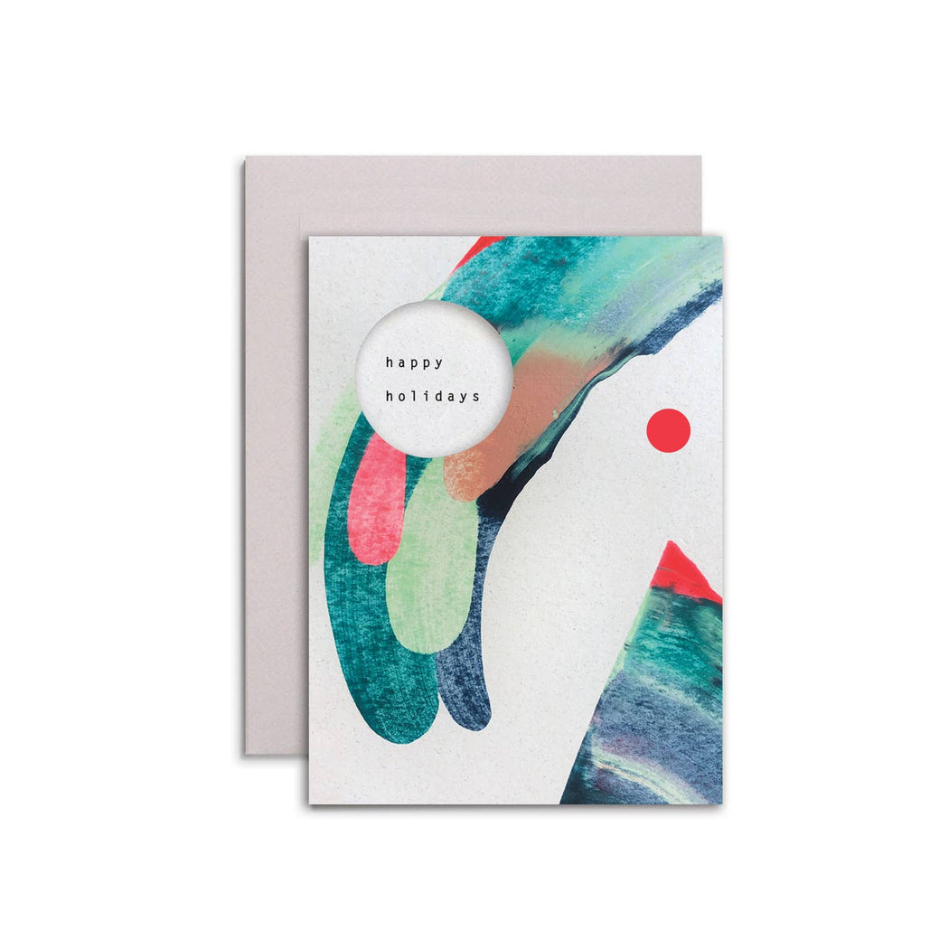 Happy Holidays Card Set in Swirl