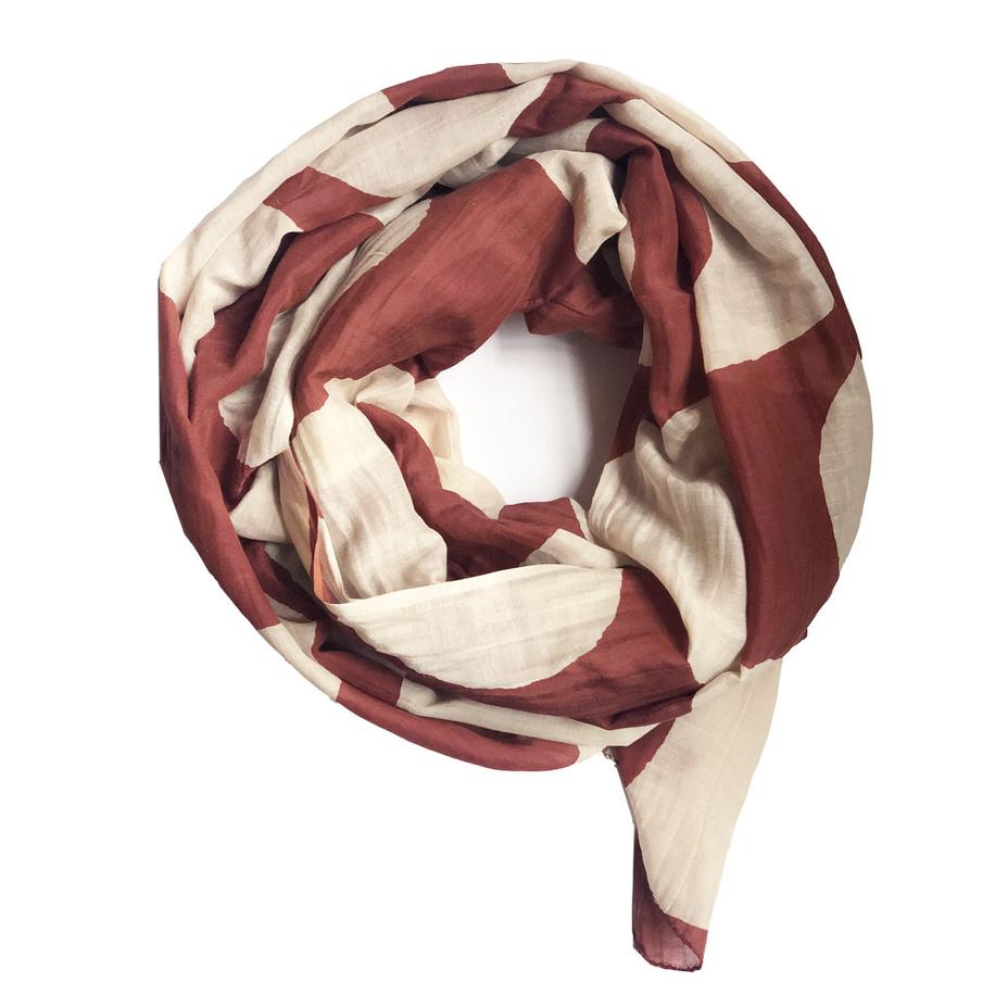 Waves Scarf in Clay