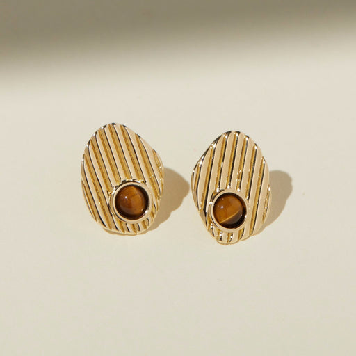 Rio Earrings in Tiger's Eye