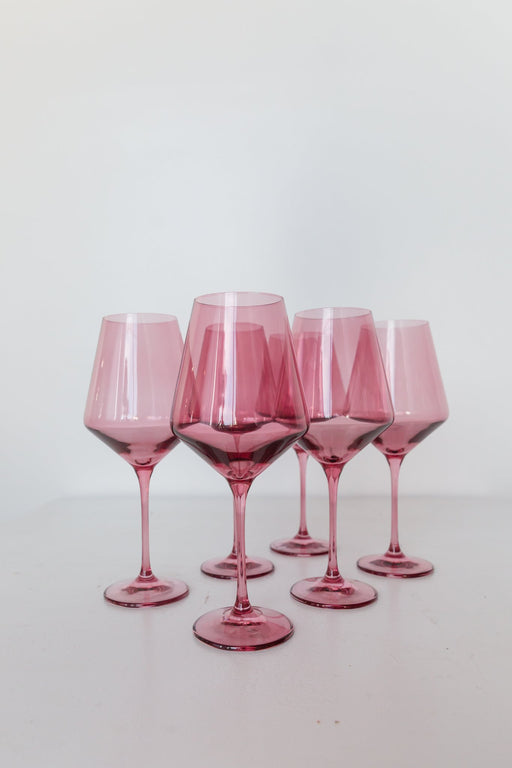Wine Glasses in Rose