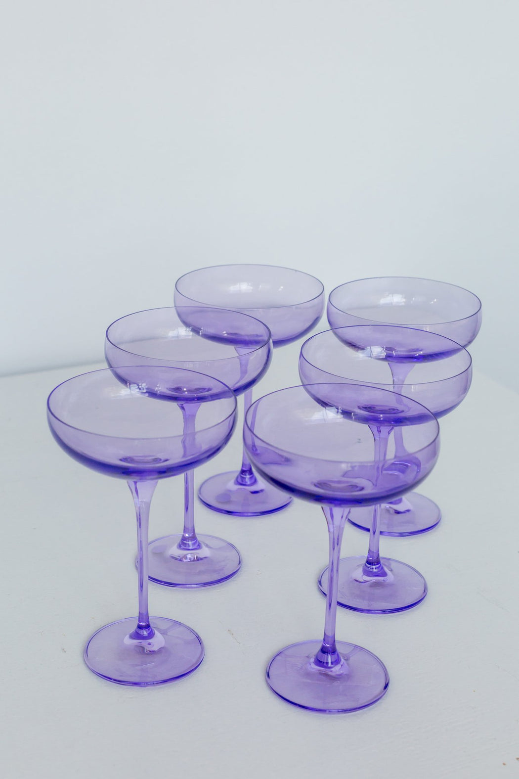 Coupe Glasses in Lavender