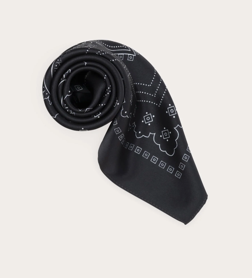Black silk best sale bandana