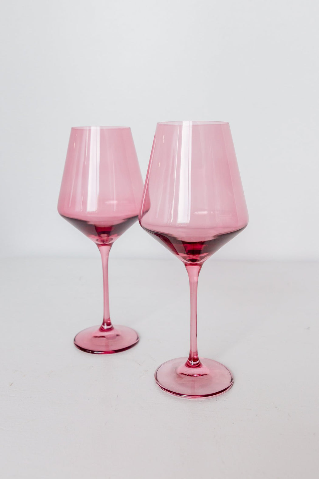 Wine Glasses in Rose