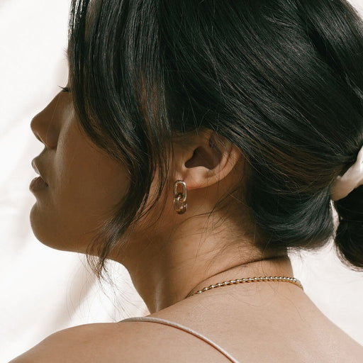 Anna Earrings in Tan