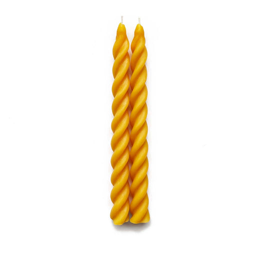 Spiral Beeswax Tapers