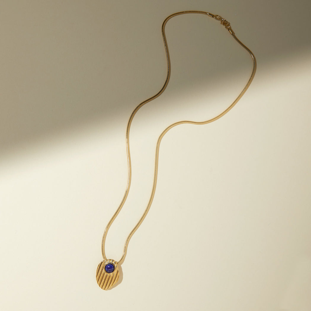 Rio Necklace in Lapis